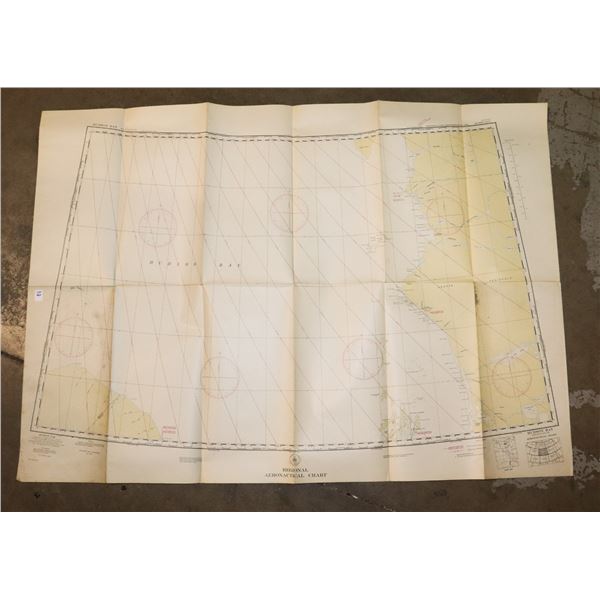 #957 WW2 CANADA RESTRICTED 1941 HUDSON BAY MAP