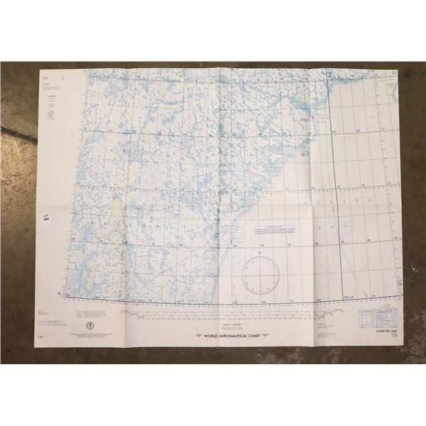 #958 1958 DEPARTMENT OF THE AIR FORCE MAP CANADA