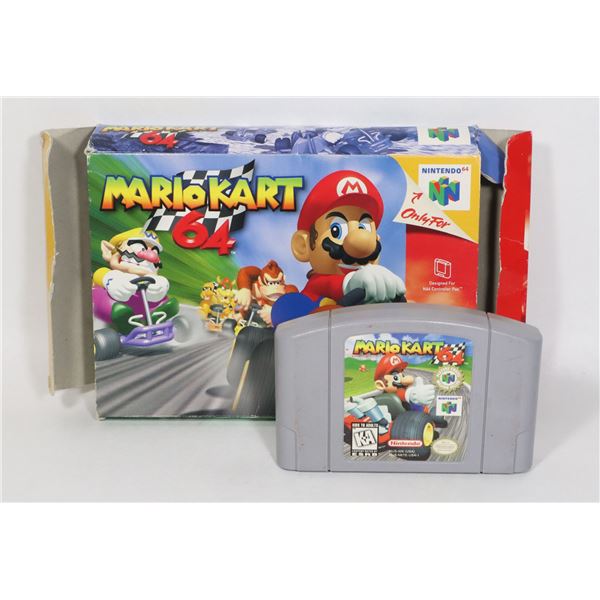 #973 NINTENDO 64 N64 MARIO KART 64 GAME BOXED!