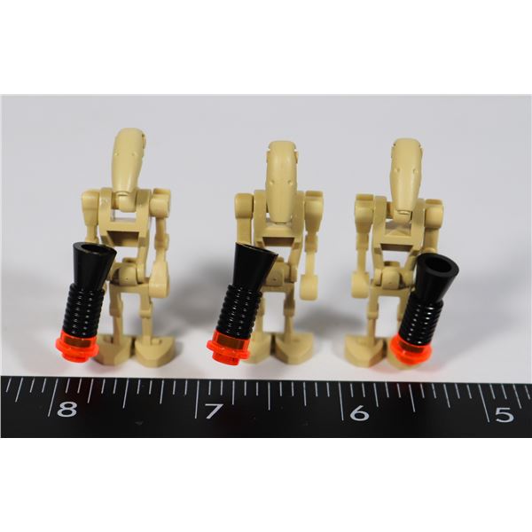 #1133 LOT OF 3 LEGO STAR WARS BATTLE DROIDS