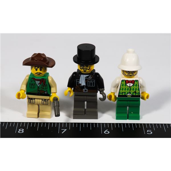 #1164 LEGO ADVERTURERS SERIES LOT OF 3 MINIFIGURES