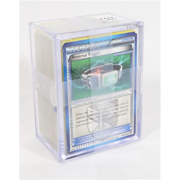 #1173 POKÉMON CARD LOT IN PLASTIC CASE