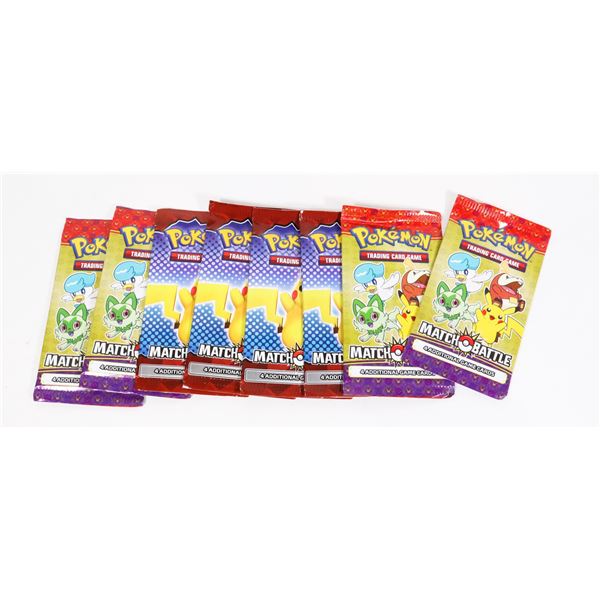 #1175 LOT OF 8 POKÉMON MATCH BATTLE SEALED PACKS