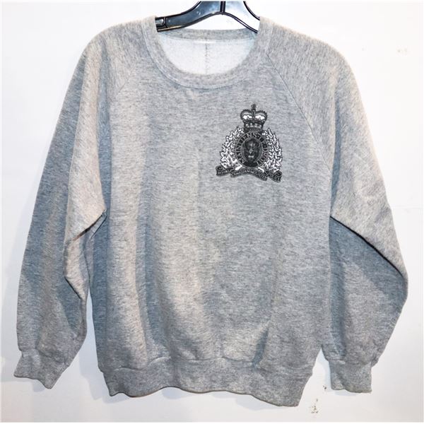 #1201 VINTAGE RCMP GREY SWEATER NO TAG