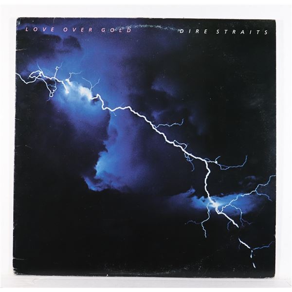 #1212 DIRE STRAITS LOVE OVER GOLD VINYL RECORD