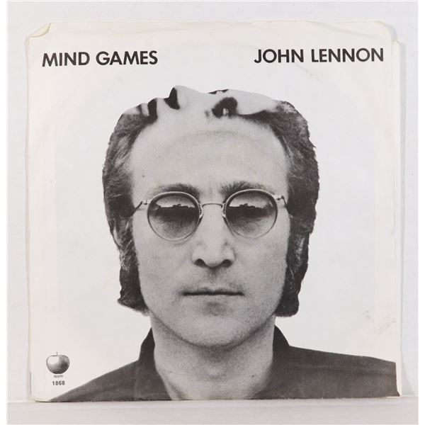 #1214 JOHN LENNON MIND GAMES 45 SINGLE VINYL