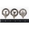 Image 1 : #1239 LOT OF 3 SCOTTISH BROAD PINS GUNN  LOGAN +