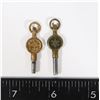 Image 1 : #1252 2 ANTIQUE POCKET WATCH KEYS 4 + 10 FOR