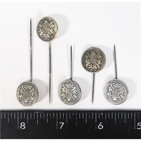 #1256 LOT OF 5 GERMAN SHARPSHOOTER STICK PINS