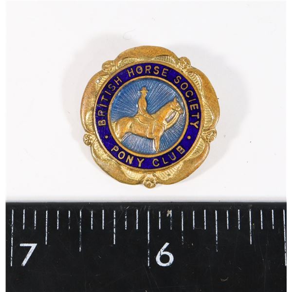 #1260 BRITISH HORSE SOCIETY PONY CLUB PIN ENGLISH