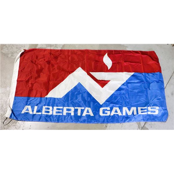 #1307  VINTAGE ALBERTA GAMES FLAG 71X36