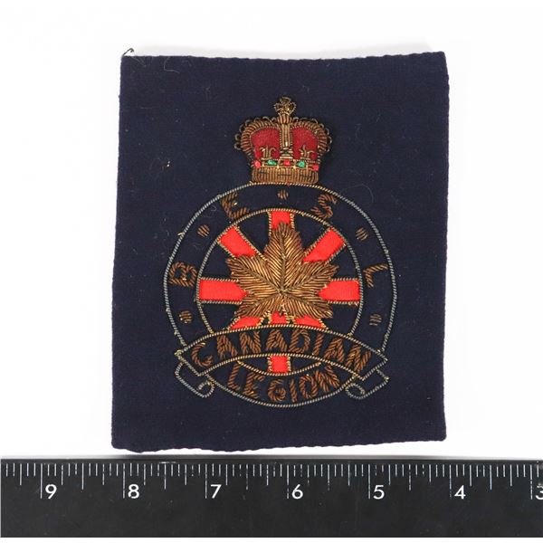 #1333 VINTAGE CANADIAN LEGION LARGE BLAZER CREST