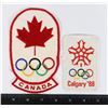 Image 1 : #1334 PAIR 1988 CALGARY OLYMPIC PATCHES CANADA