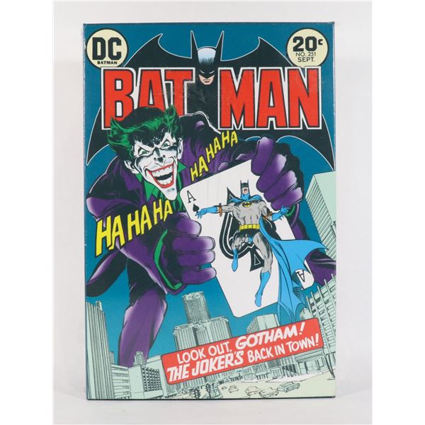 #1337 SEALED BATMAN COMIC LIGHT UP CANVAS ART