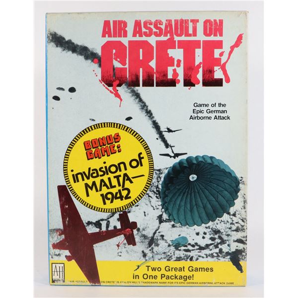 #1343 UNUSED AIR ASSAULT ON CRETE AVALON HILL 823