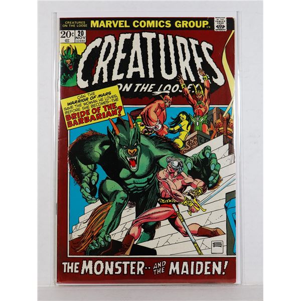 #1361 MARVEL  CREATURES ON THE LOOSE #20 NOV 1972