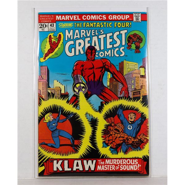 #1362 MARVEL'S GREATEST COMICS #43 JULY 1973