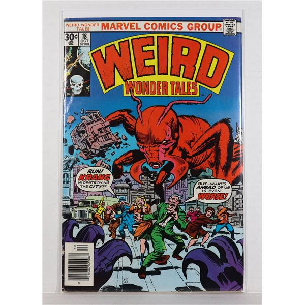 #1363 MARVEL COMICS WEIRD WONDER TALES #18 1976