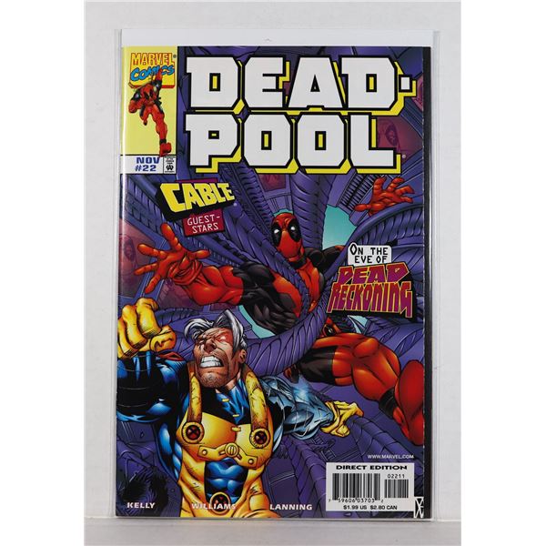 #1371 MARVEL COMICS DEADPOOL #22 NOV 1998