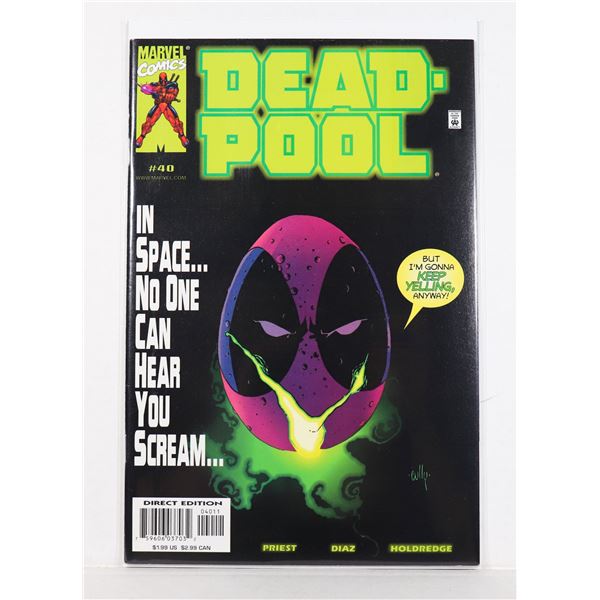 #1372 MARVEL COMICS DEADPOOL #40 2000 ALIEN COVER