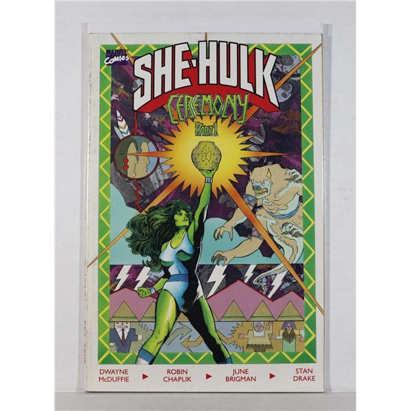 #1436 MARVEL COMICS SHE-HULK CEREMONY #1 1989