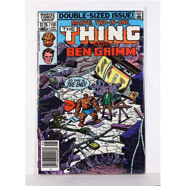 #1441 MARVEL TWO IN ONE #100 JUNE 1983
