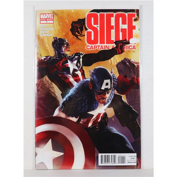 #1444 MARVEL COMICS SIEGE CAPTAIN AMERICA #1 2010