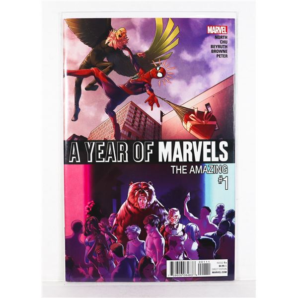 #1509 MARVEL A YEAR OF MARVELS THE AMAZING #1 2016