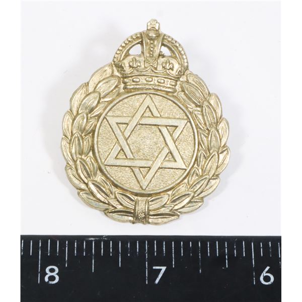 192A TRINIDAD POLICE CAP BADGE 1940'S 1950'S