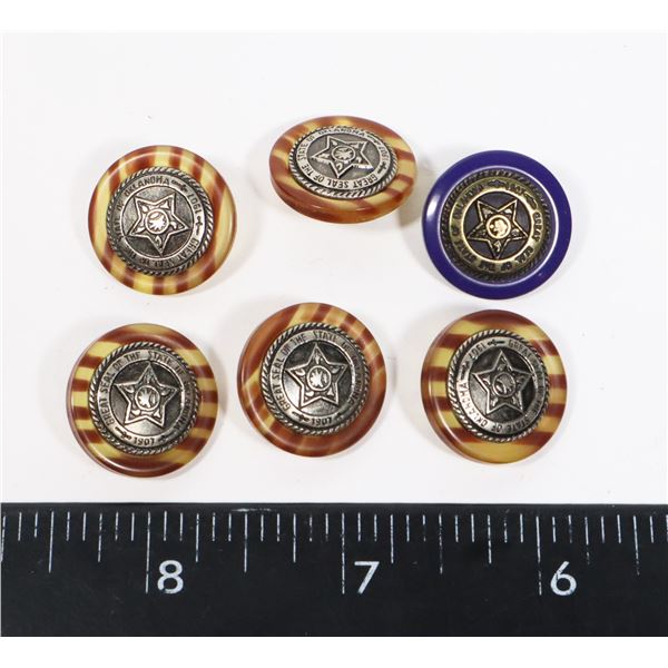 220A US GOVERNMENT STATE OF OKLAHOMA BUTTONS