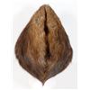 Image 2 : 868C VINTAGE POLICE BEAVER FUR HAT GOOD CONDITION