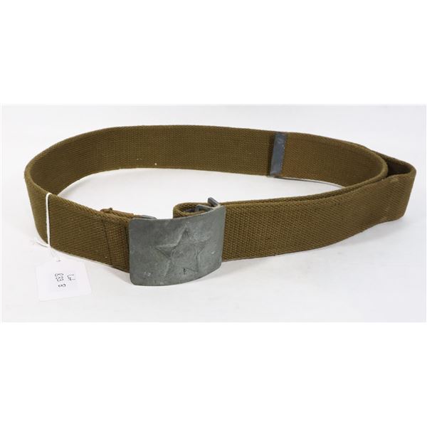 833B COMMUNIST USSR CCCP MILITARY BELT + BUCKLE