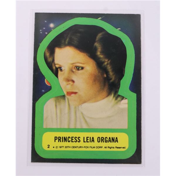 1190B 1977 STAR WARS TOPPS CARD PRINCESS LEIA #2