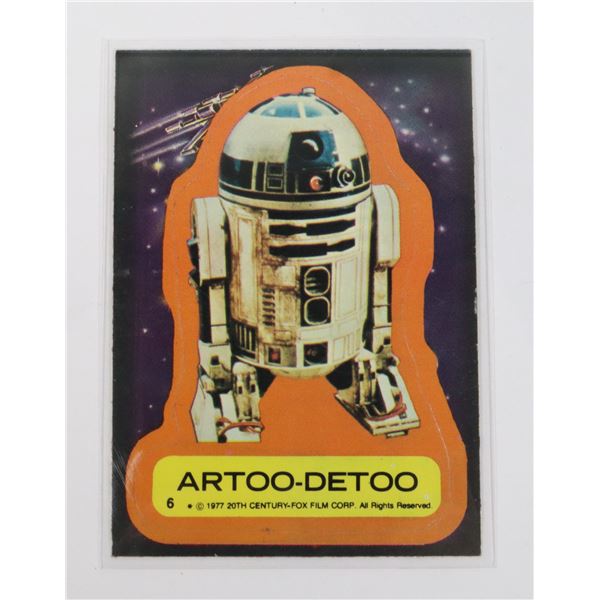 1190E  1977 STAR WARS TOPPS CARD ARTOO-DETOO #6