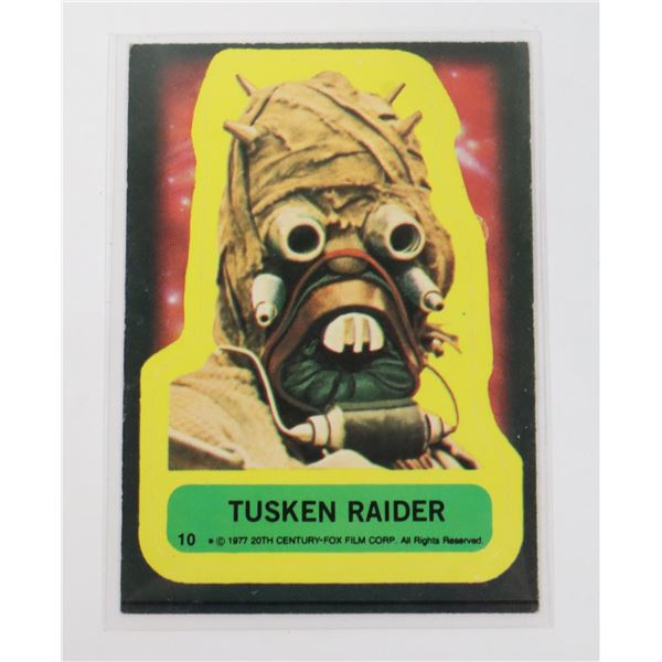 1190I  1977 STAR WARS TOPPS CARD TUSKEN RAIDER #10