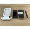 Image 2 : Pallet of assorted packaging - includes slim paper inserts (black) /  peel & reseal pack standard in