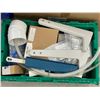Image 2 : Large group of misc - includes box of jars / coffee maker etc