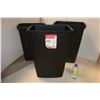 Image 1 : LOT DE 3 POUBELLES 11"x15"x21"