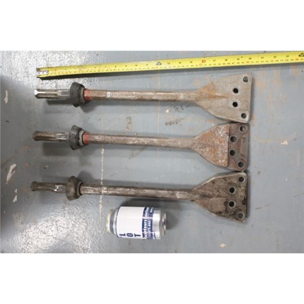 LOT DE 3 GRATTOIRS 4"
