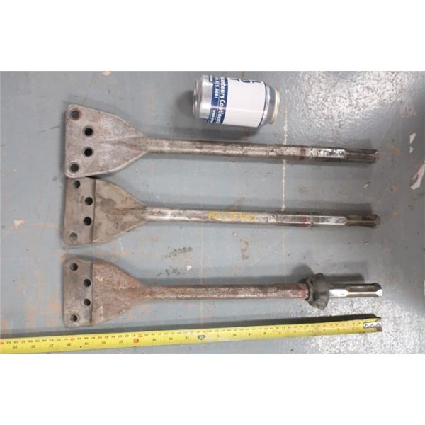 LOT DE 3 GRATTOIRS 4"