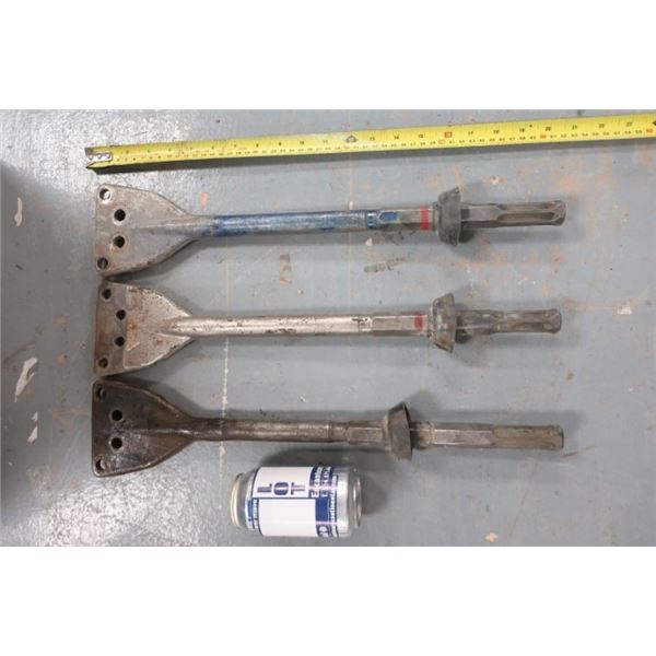 LOT DE 3 GRATTOIRS 4"