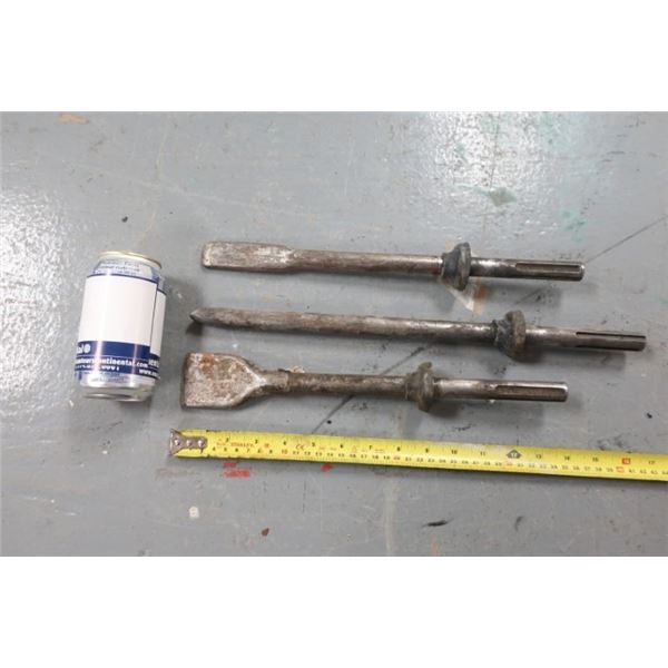 LOT DE 3 CISEAUX À BÉTON ASST