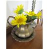 Image 2 : Lamp and decorative metal water pitcher