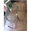 Image 1 : brass and glass coffee table and end tables set
