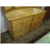 Image 8 : SOLID WOOD 5 piece bedroom suite includes two bedside end tables , headboard, Dresser with mirror, a