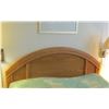 Image 9 : SOLID WOOD 5 piece bedroom suite includes two bedside end tables , headboard, Dresser with mirror, a
