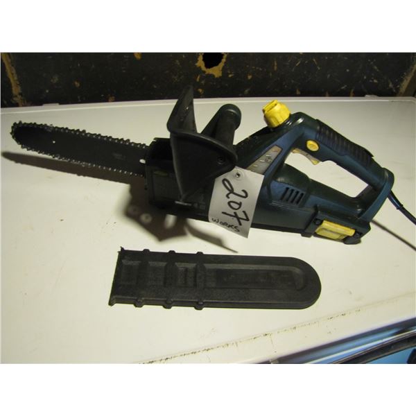 Yard works Electric Chainsaw. With Pole saw extension.