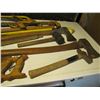 Image 5 : Hand saws, sledgehammer, axes, hammers,   fence tightener