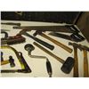 Image 4 : Framing Square, hammers, saws, wire brush ,