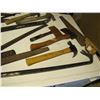 Image 4 : Hand saws, files , hacksaw, framing square, crowbar,